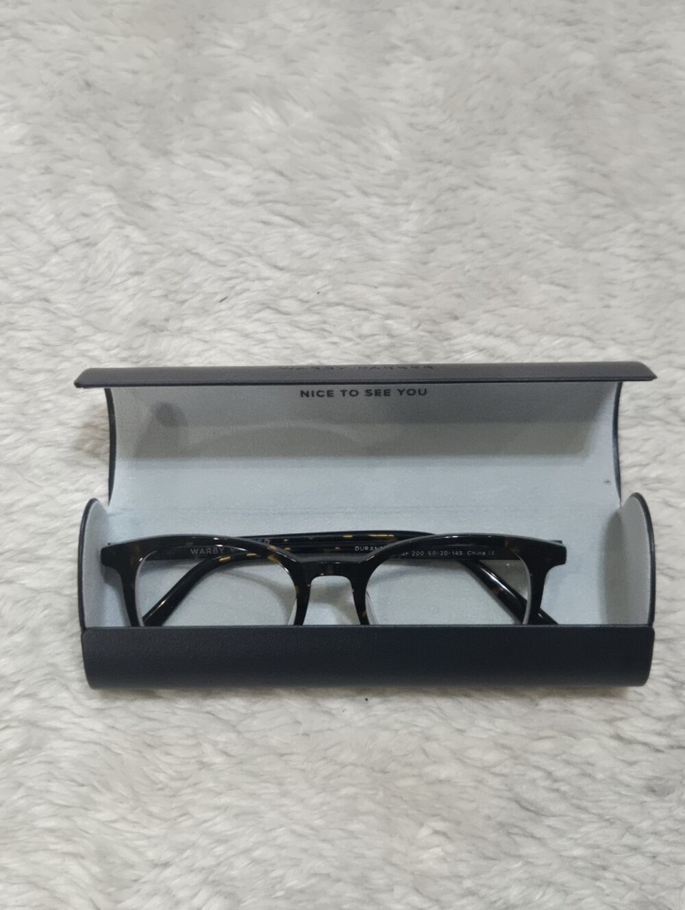 Warby Parker Brown Whiskey Tortoise Unisex Classic Round Acetate Glasses w Case - Picture 6 of 6